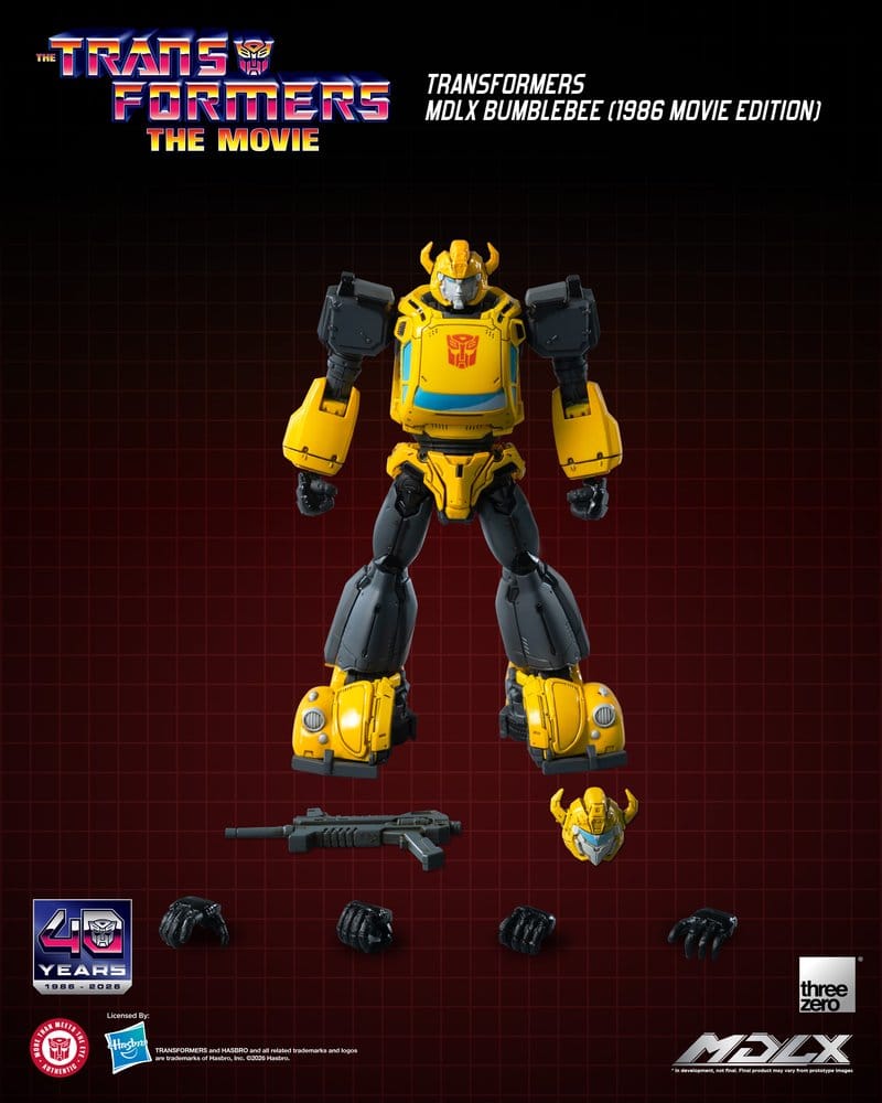 ThreeZero Transformers Bumblebee MDLX 1986 Movie Edition Actionfigur