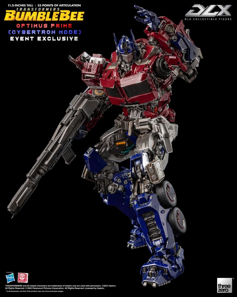 ThreeZero Transformers Bumblebee Optimus Prime Cybertron Mode Actionfigur