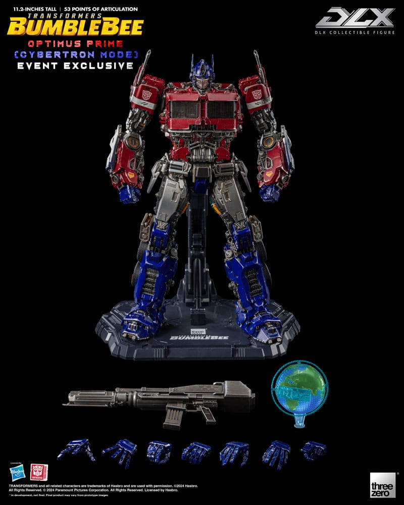 ThreeZero Transformers Bumblebee Optimus Prime Cybertron Mode Actionfigur