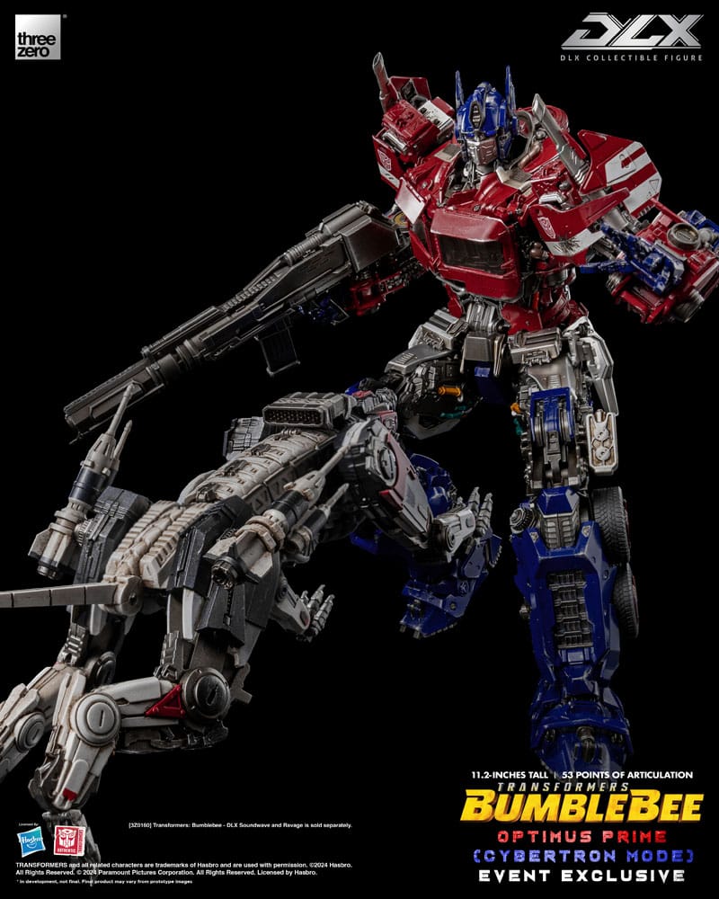 ThreeZero Transformers Bumblebee Optimus Prime Cybertron Mode Actionfigur