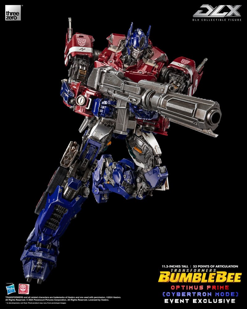 ThreeZero Transformers Bumblebee Optimus Prime Cybertron Mode Actionfigur