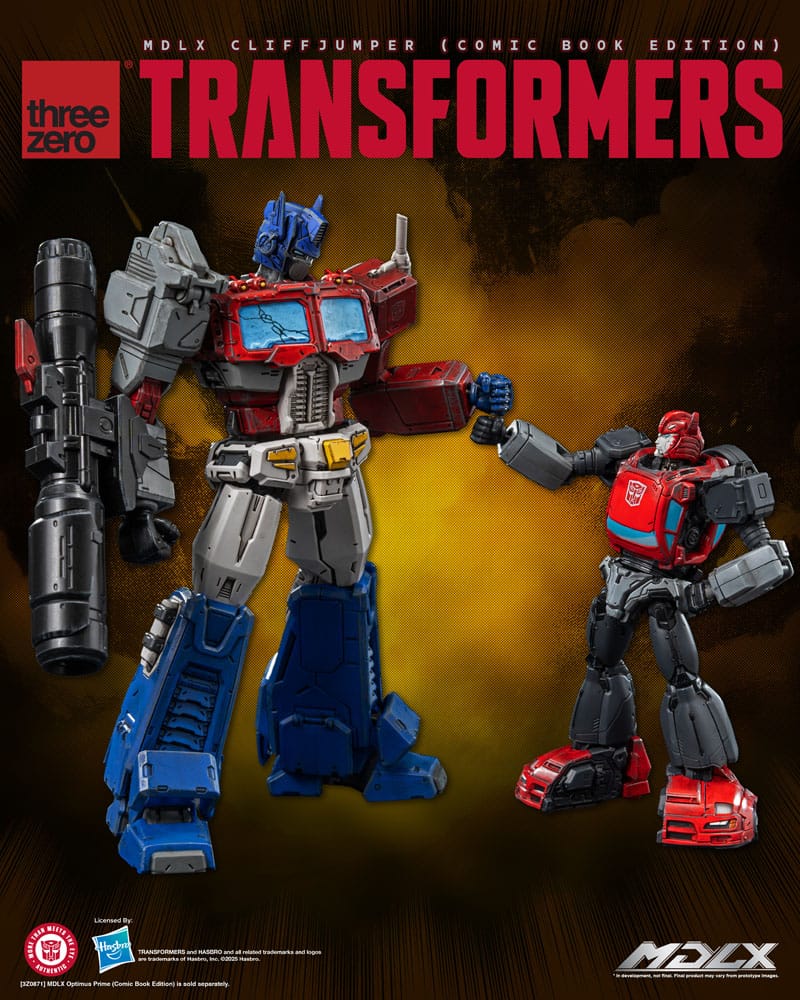 ThreeZero Transformers Cliffjumper MDLX Comic Book Edition Actionfigur