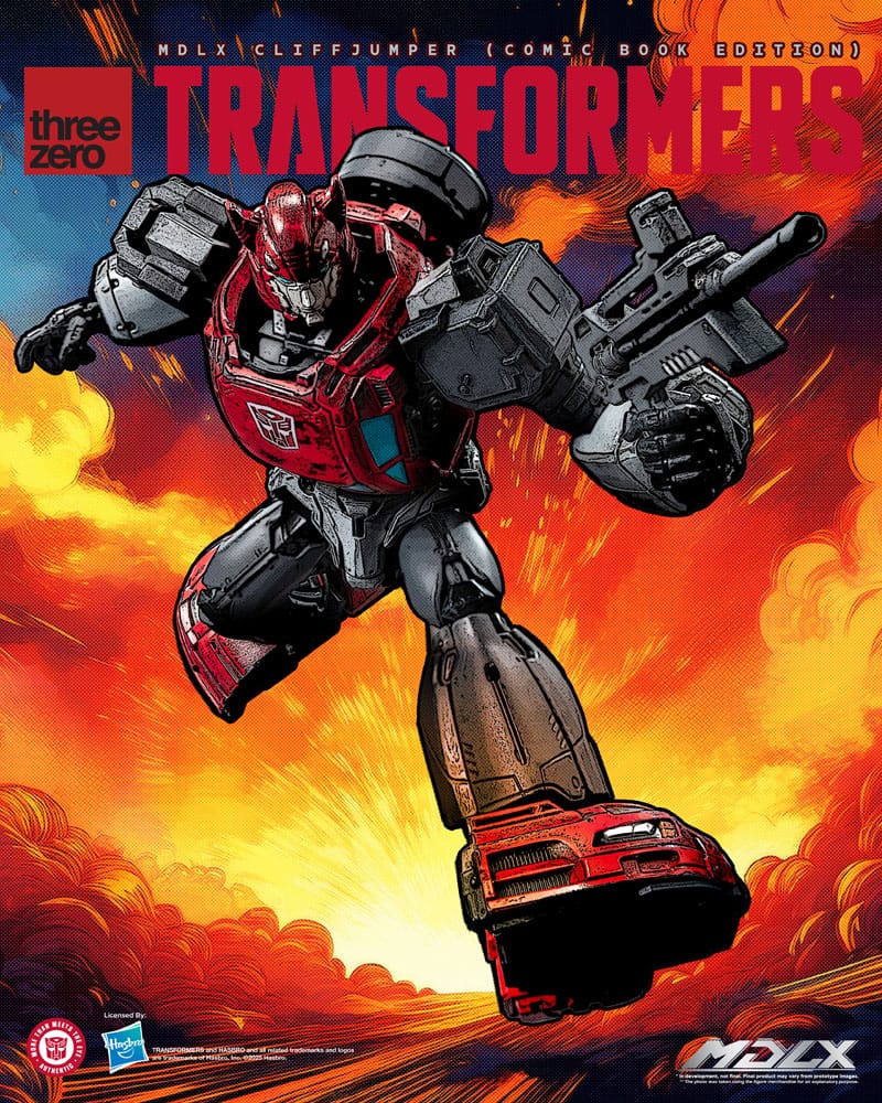 ThreeZero Transformers Cliffjumper MDLX Comic Book Edition Actionfigur