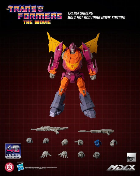 ThreeZero Transformers Hot Rod (1986 Movie Edition) MDLX Actionfigur