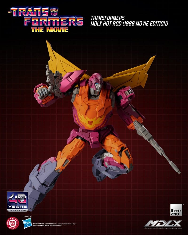 ThreeZero Transformers Hot Rod (1986 Movie Edition) MDLX Actionfigur
