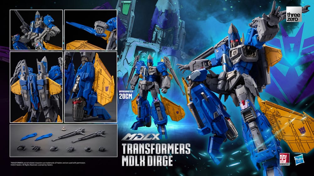 ThreeZero Transformers MDLX Dirge Actionfigur