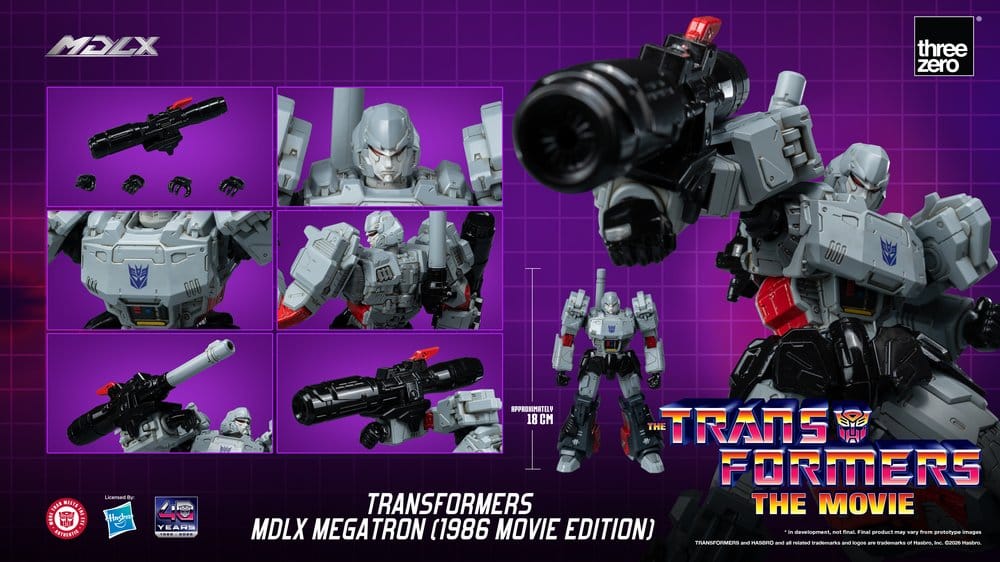 ThreeZero Transformers MDLX Megatron 1986 Movie Edition Actionfigur
