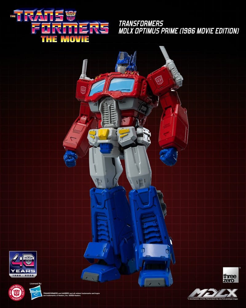 ThreeZero Transformers MDLX Optimus Prime 1986 Movie Edition Actionfigur