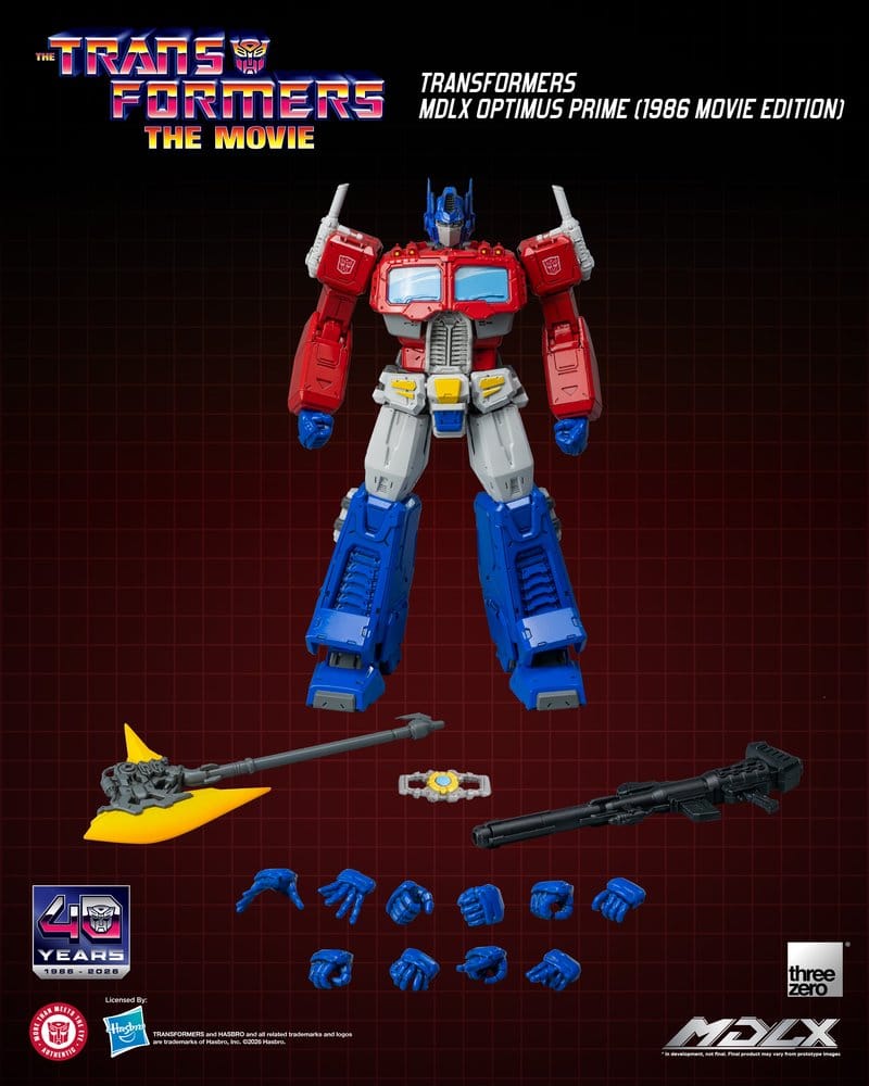 ThreeZero Transformers MDLX Optimus Prime 1986 Movie Edition Actionfigur