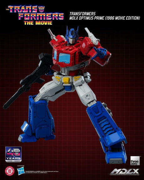ThreeZero Transformers MDLX Optimus Prime 1986 Movie Edition Actionfigur