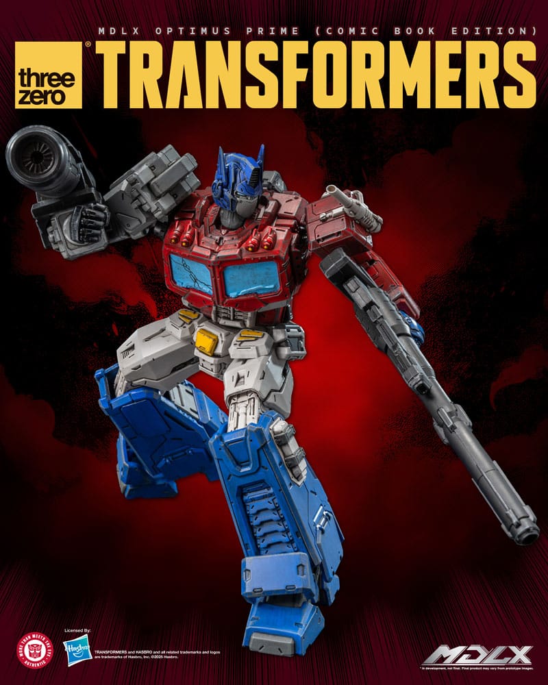 ThreeZero Transformers Optimus Prime MDLX Comic Book Edition Actionfigur