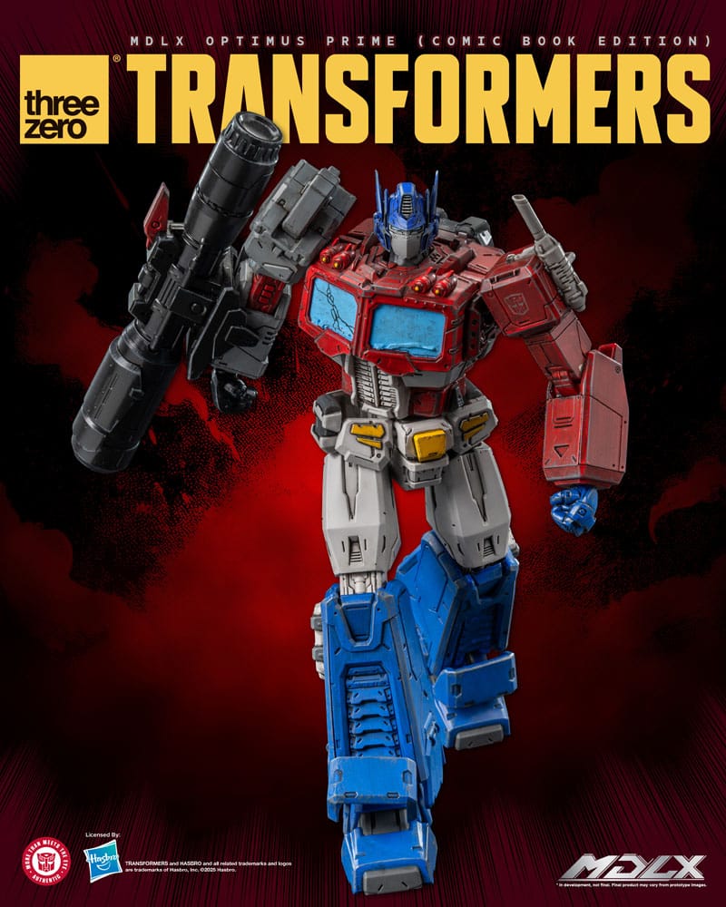 ThreeZero Transformers Optimus Prime MDLX Comic Book Edition Actionfigur