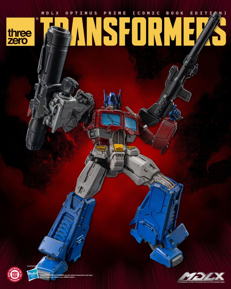 ThreeZero Transformers Optimus Prime MDLX Comic Book Edition Actionfigur