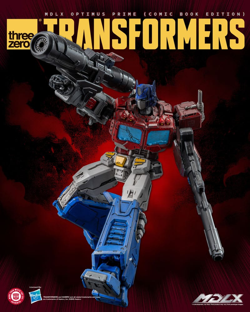 ThreeZero Transformers Optimus Prime MDLX Comic Book Edition Actionfigur