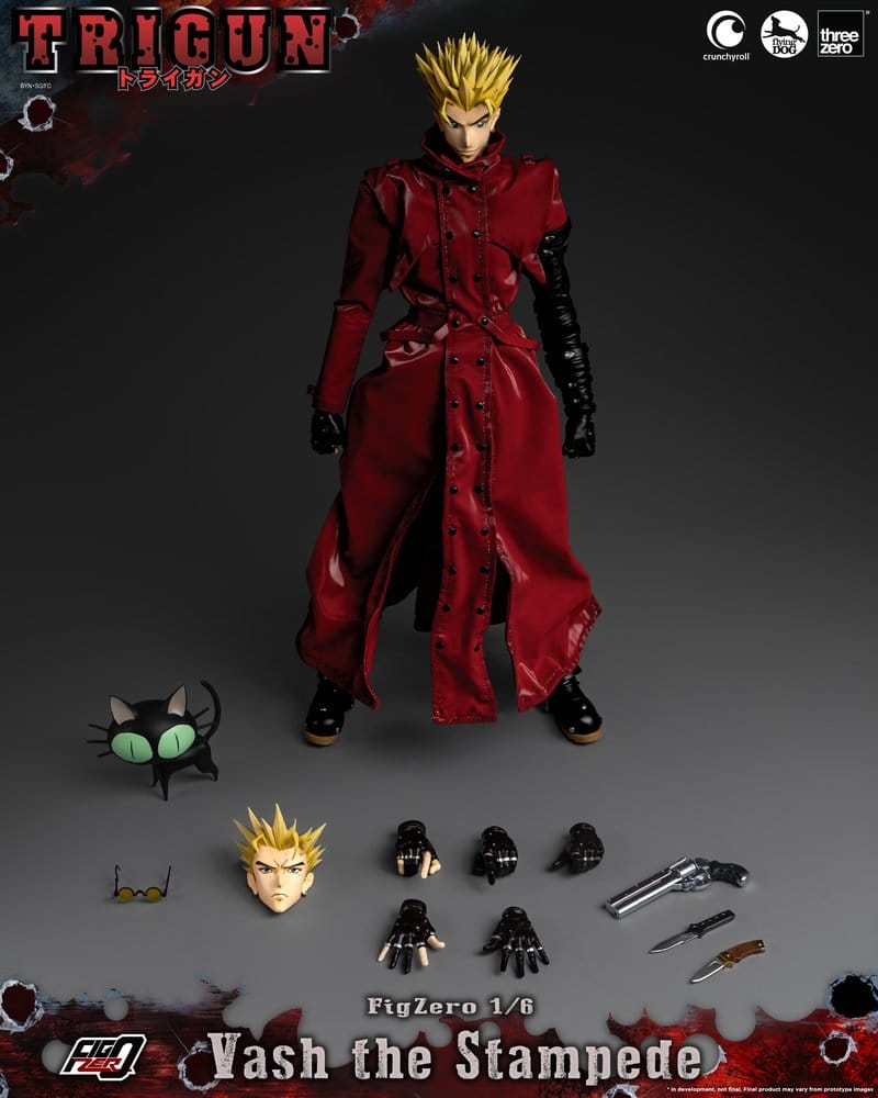 ThreeZero Trigun Vash the Stampede FigZero 1/6 Actionfigur