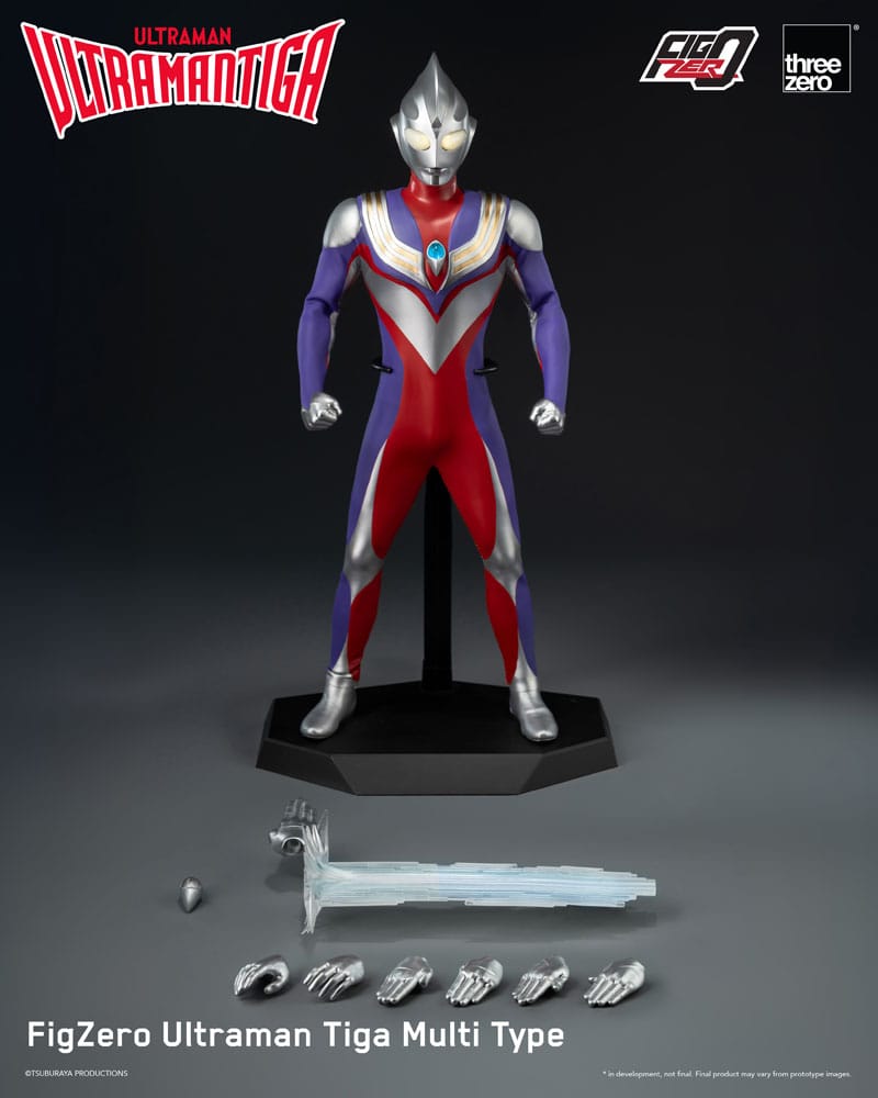 ThreeZero Ultraman Tiga Ultraman Tiga Multi Type FigZero 1/6 Actionfigur
