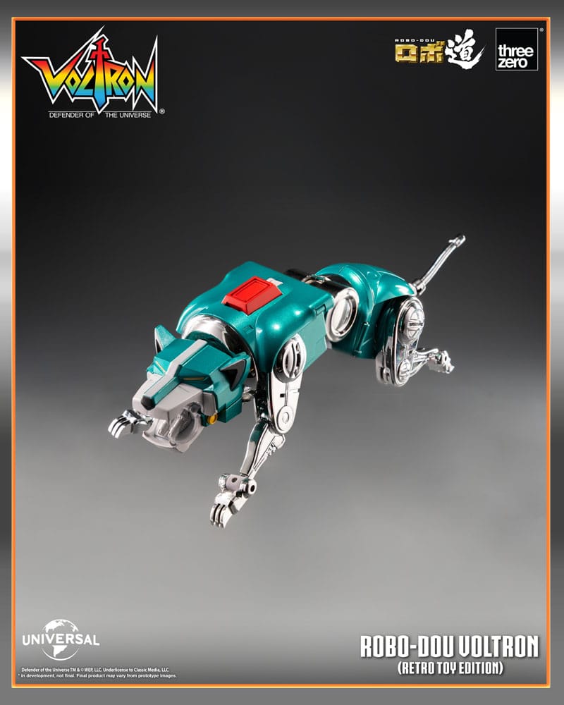ThreeZero Voltron Defender of the Universe Robo-Dou Actionfigur Voltron Retro Toy Edition