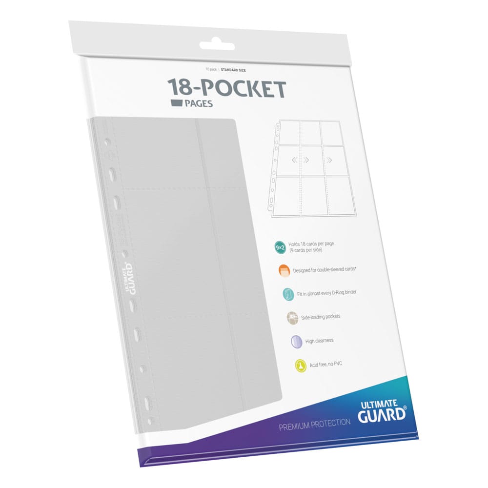 Ultimate Guard Ultimate Guard 18-Pocket Pages Side-Loading (10) - White