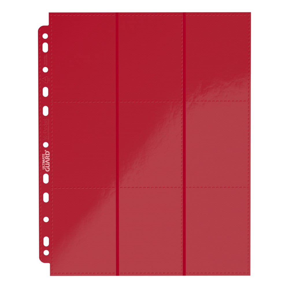 Ultimate Guard Ultimate Guard 18-Pocket Pages Side-Loading (10) - Red