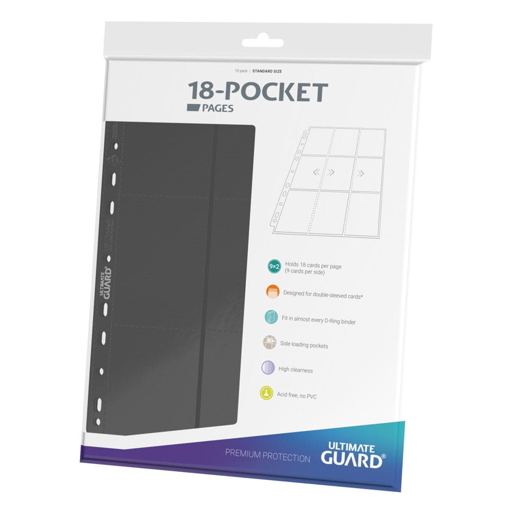 Ultimate Guard Ultimate Guard 18-Pocket Pages Side-Loading (10) - Grey