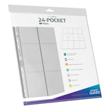 Ultimate Guard Ultimate Guard 24-Pocket QuadRow Pages Side-Loading (10) - Transparent