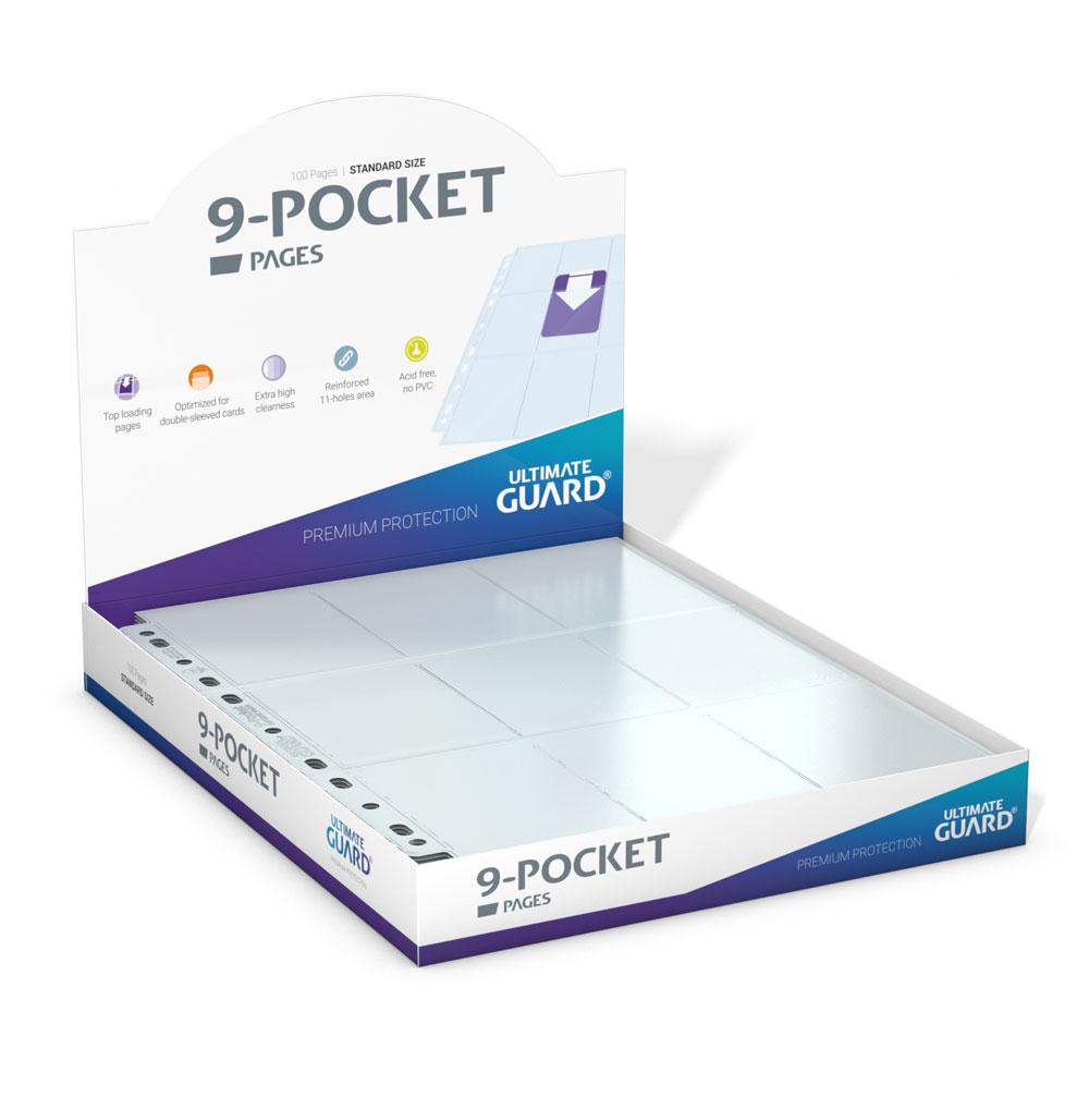 Ultimate Guard Ultimate Guard 9-Pocket Pages Top-Loading (100) - Transparent