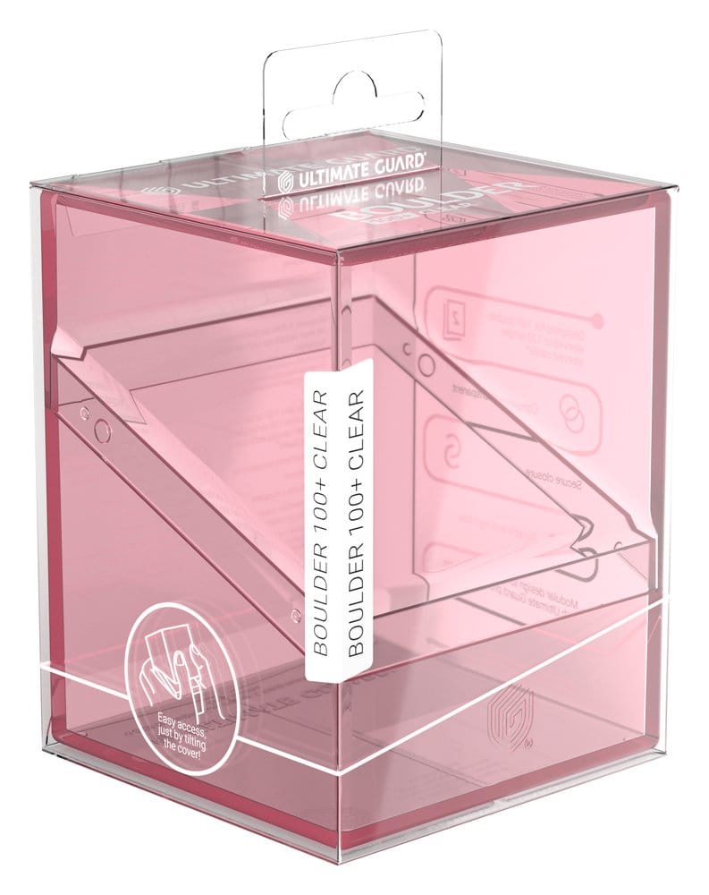 Ultimate Guard Ultimate Guard Boulder 100+ Clear - Rose Quartz
