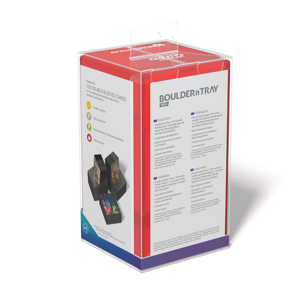 Ultimate Guard Ultimate Guard Boulder'n'Tray 100+ - Ruby
