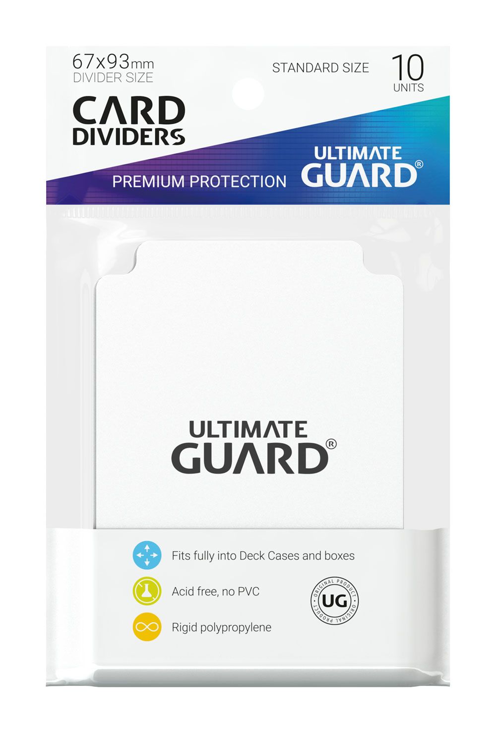Ultimate Guard Ultimate Guard Card Dividers Standard Size (10) - White