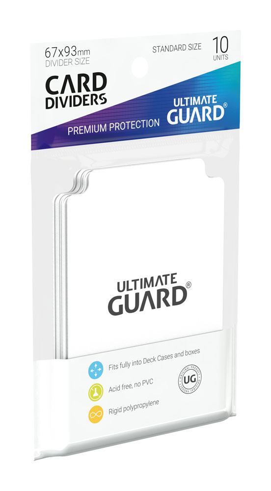 Ultimate Guard Ultimate Guard Card Dividers Standard Size (10) - White