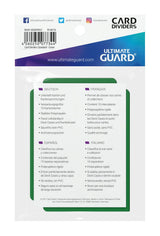 Ultimate Guard Ultimate Guard Card Dividers Standard Size (10) - Green