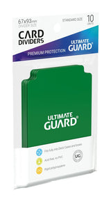 Ultimate Guard Ultimate Guard Card Dividers Standard Size (10) - Green