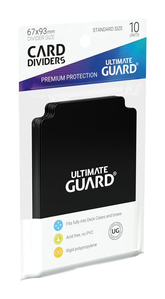 Ultimate Guard Ultimate Guard Card Dividers Standard Size (10) - Black