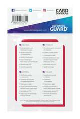 Ultimate Guard Ultimate Guard Card Dividers Standard Size (10) - Red