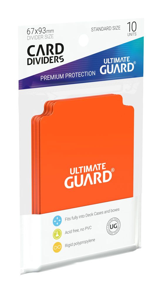 Ultimate Guard Ultimate Guard Card Dividers Standard Size (10) - Orange