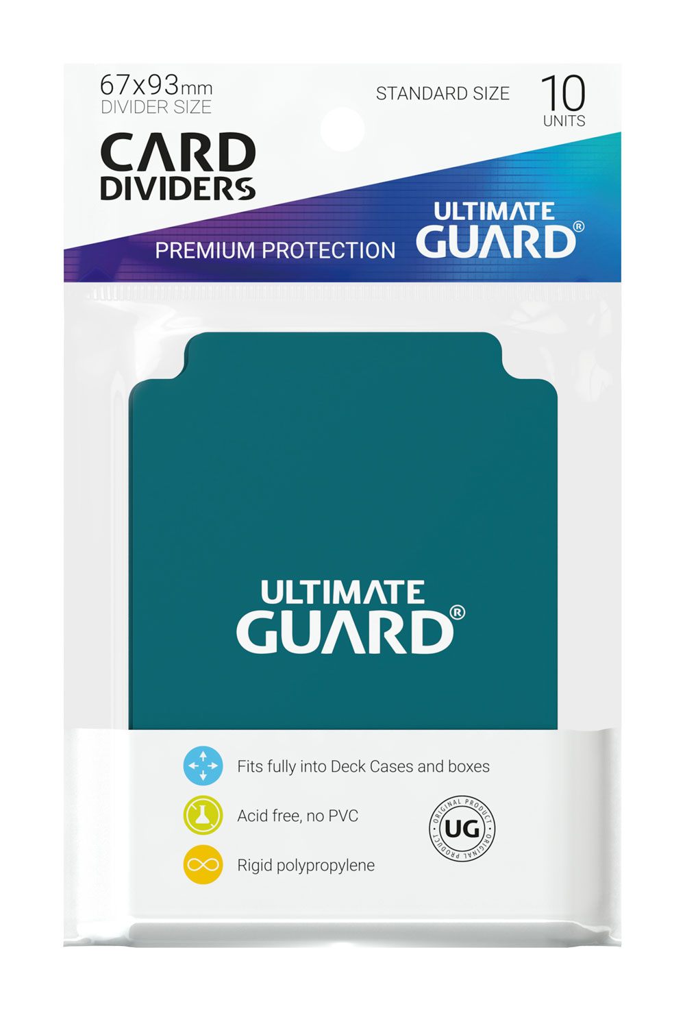 Ultimate Guard Ultimate Guard Card Dividers Standard Size (10) - Petrol