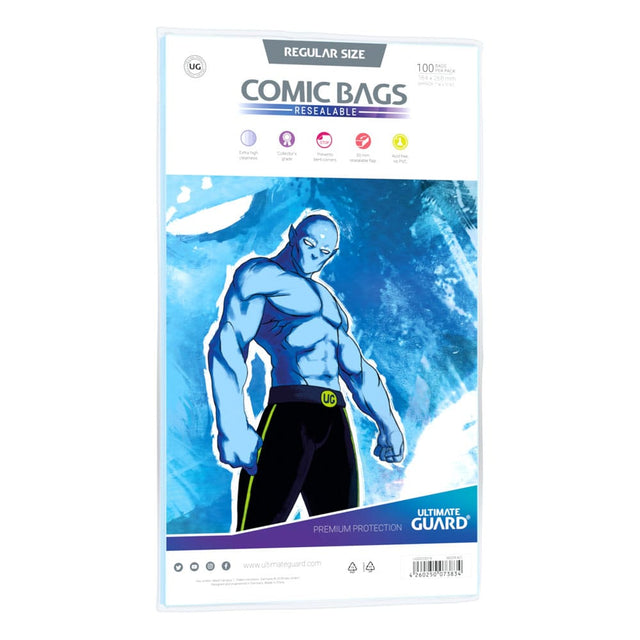 Ultimate Guard Ultimate Guard Comic Bags Resealable (100) - Regular Size
