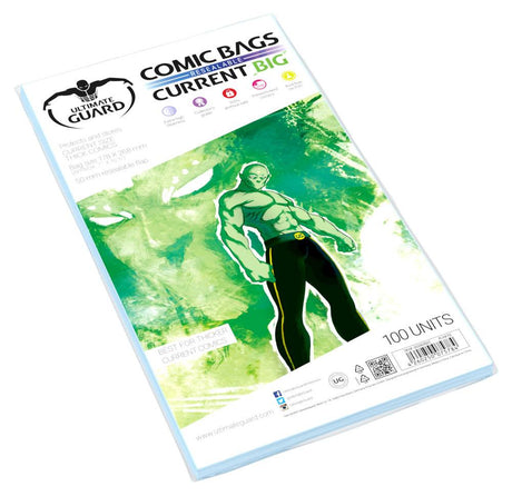 Ultimate Guard Ultimate Guard Comic Bags Resealable (100) - Current Big Size