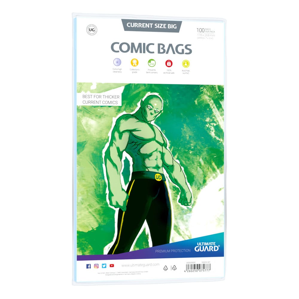 Ultimate Guard Ultimate Guard Comic Bags Standard (100) - Current Size Big