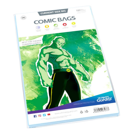 Ultimate Guard Ultimate Guard Comic Bags Standard (100) - Current Size Big