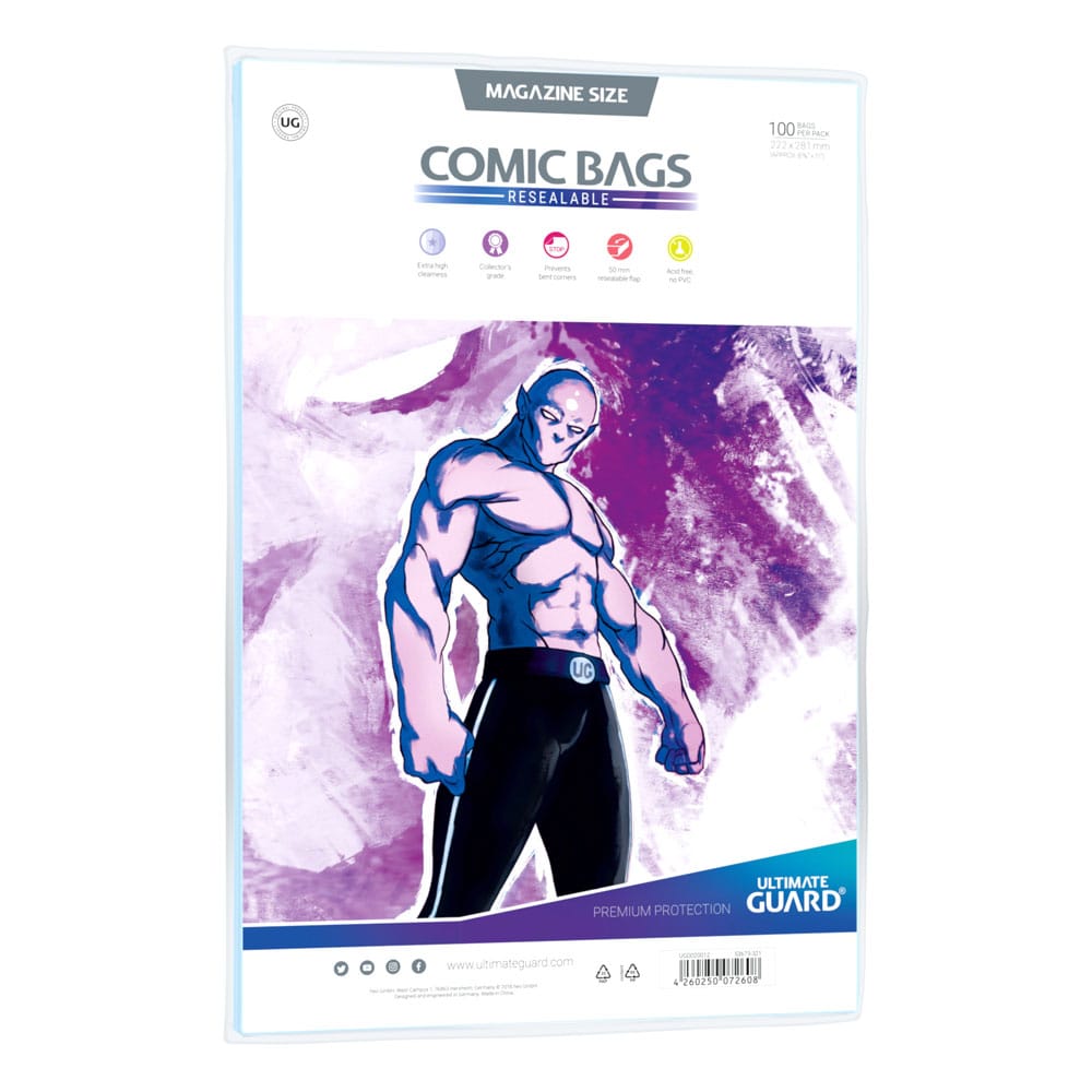Ultimate Guard Ultimate Guard Comic Bags wiederverschließbar Magazine Size (100)
