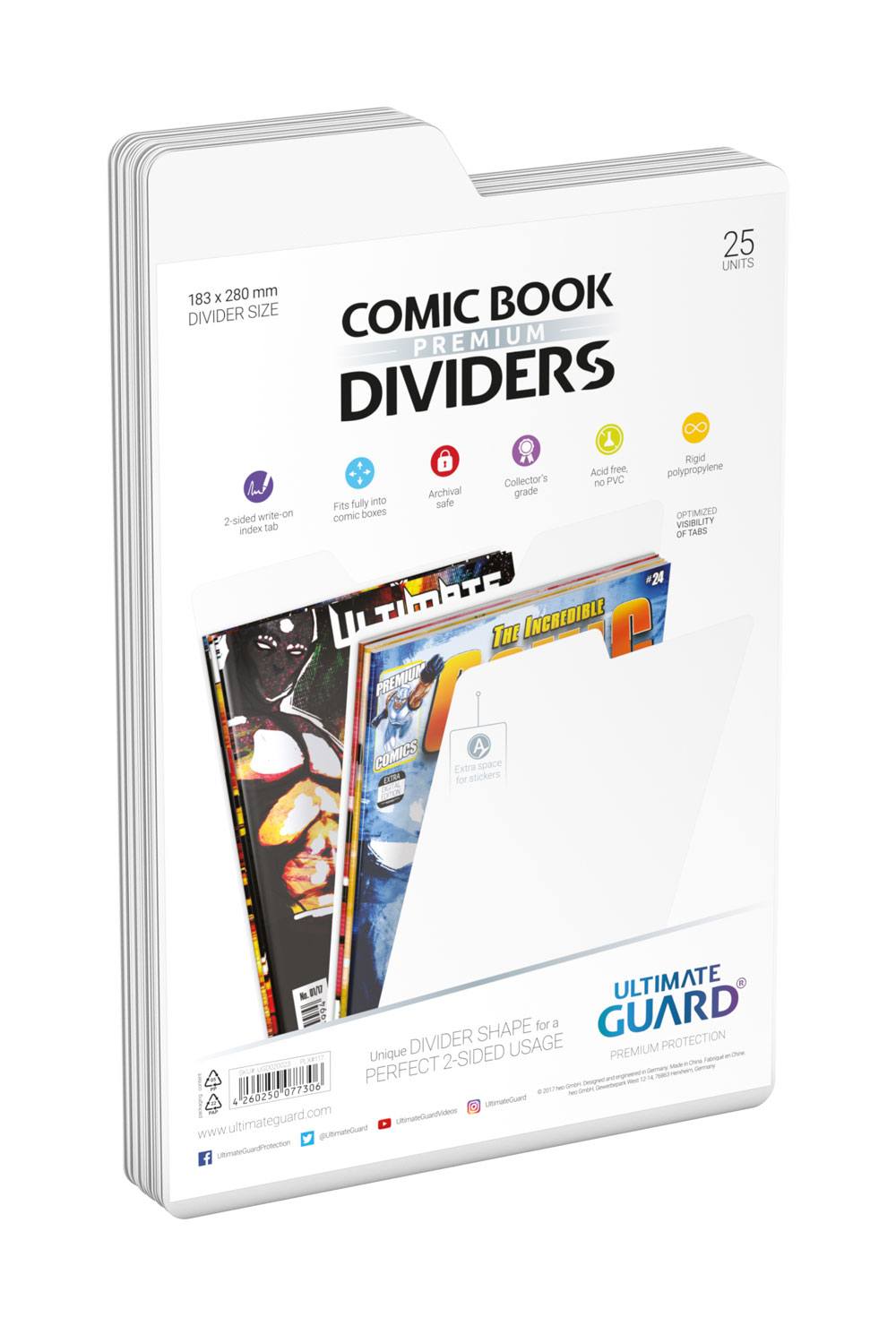 Ultimate Guard Ultimate Guard Comic Book Dividers (25) - White