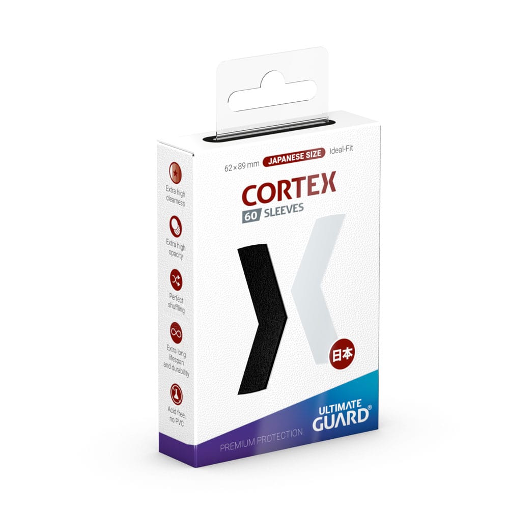 Ultimate Guard Ultimate Guard Cortex Sleeves Japanese Size (60) - Black