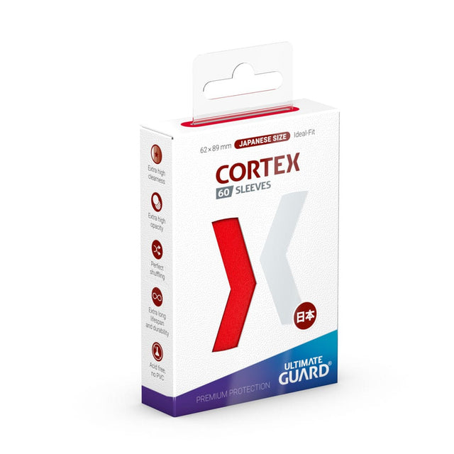 Ultimate Guard Ultimate Guard Cortex Sleeves Japanese Size (60) - Red