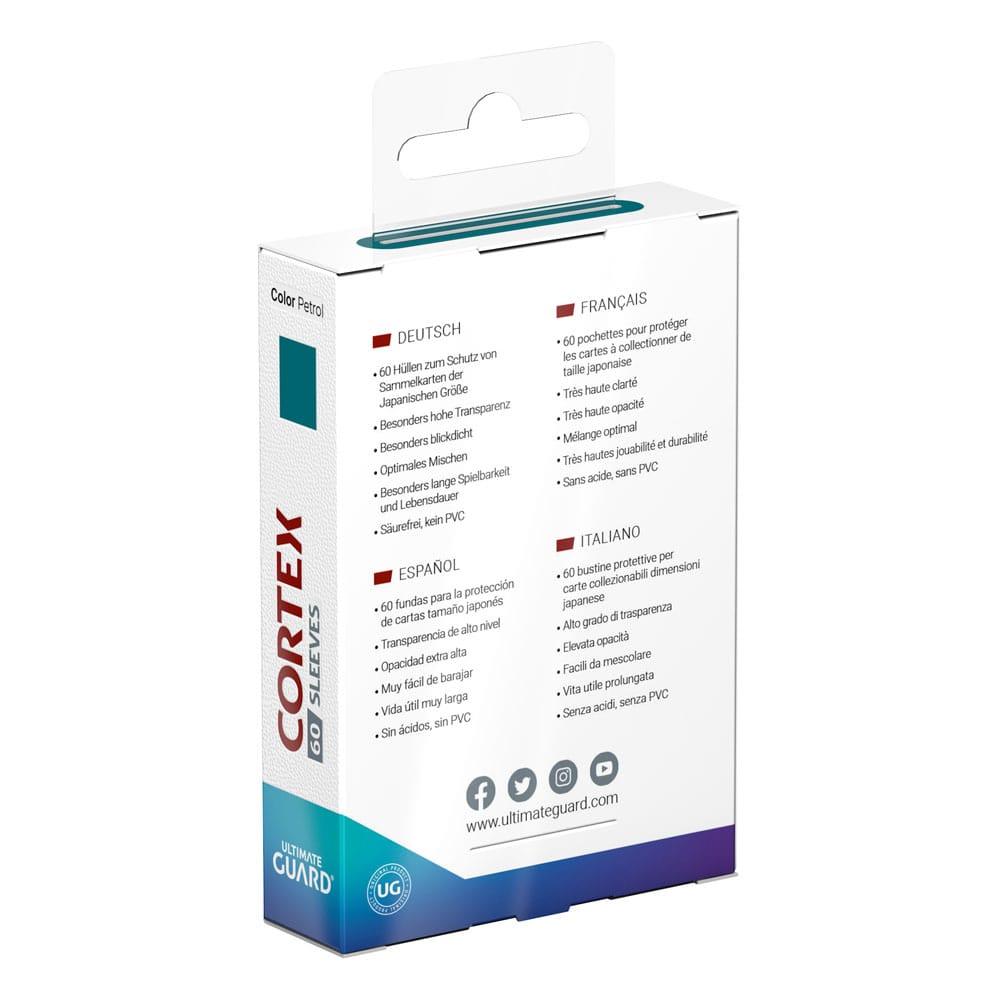 Ultimate Guard Ultimate Guard Cortex Sleeves Japanese Size (60) - Petrol