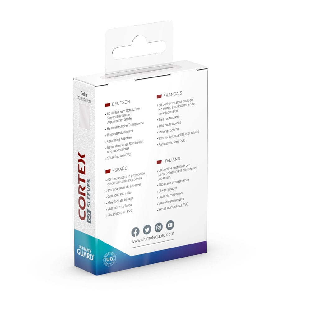 Ultimate Guard Ultimate Guard Cortex Sleeves Japanese Size (60) - Transparent