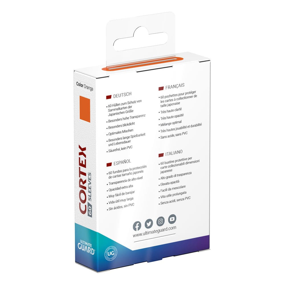 Ultimate Guard Ultimate Guard Cortex Sleeves Japanese Size (60) - Orange