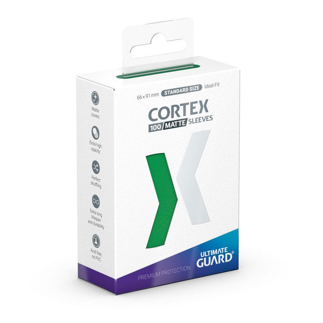 Ultimate Guard Ultimate Guard Cortex Sleeves Matte Standard Size (100) - Green