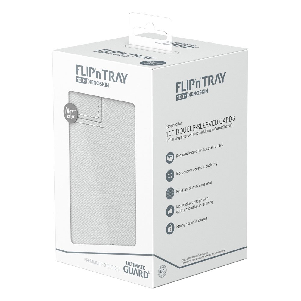 Ultimate Guard Ultimate Guard Flip'n'Tray 100+ Xenoskin - White