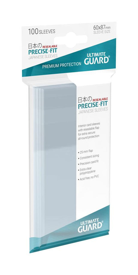 Ultimate Guard Ultimate Guard Precise-Fit Sleeves Japanese Size (100) - Resealable